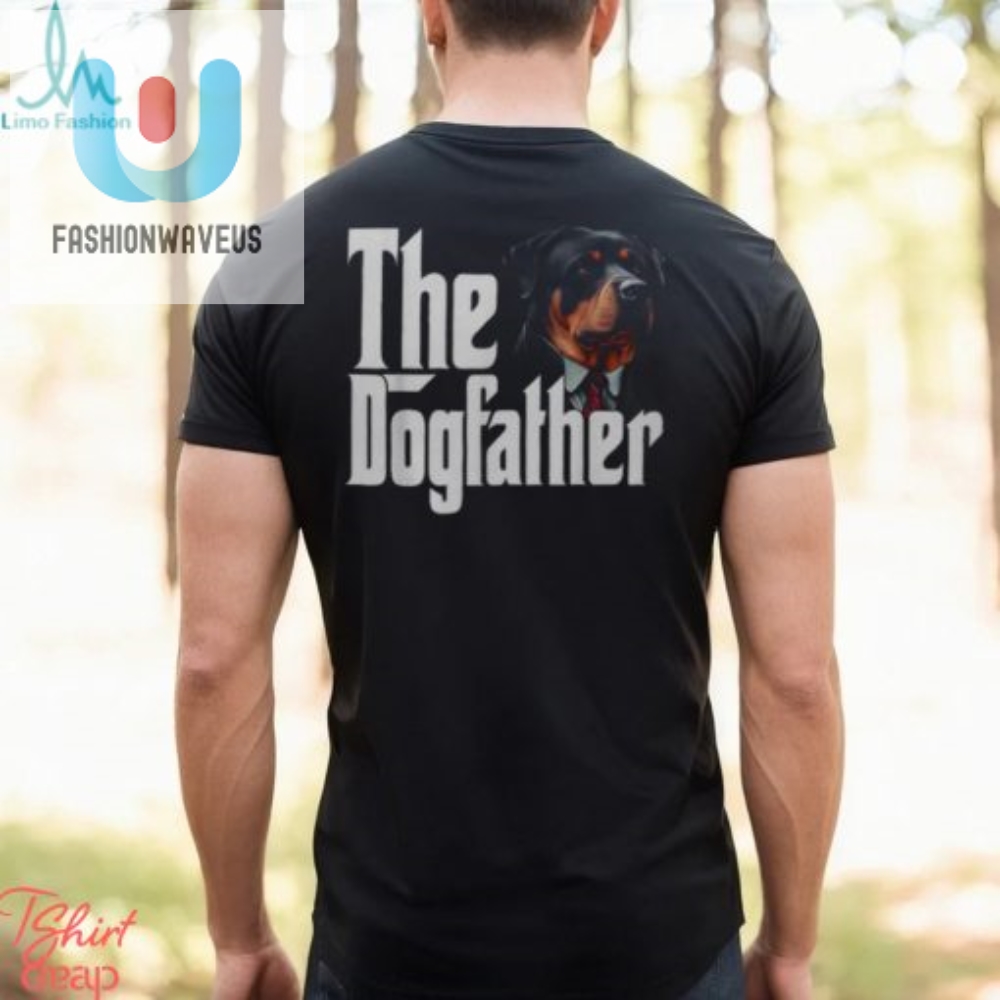 Rottweiler Dogfather Funny Dad Tshirt  Pawsome  Unique