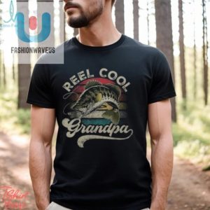 Reel Cool Grandpa Vintage Fishing Tshirt Fun Fathers Day Gift fashionwaveus 1 3