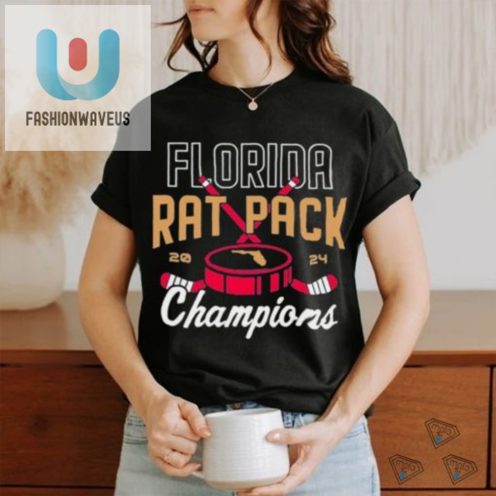 Snag Your Florida Panthers 2024 Champs Rat Pack Tee