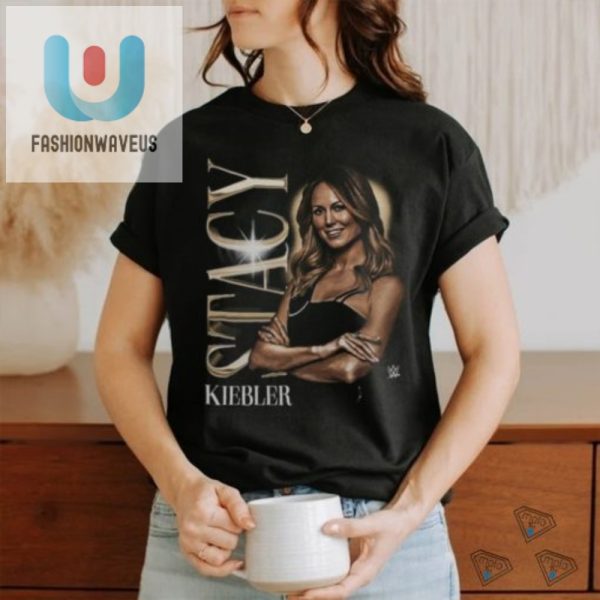 Get Your Laughs With Stacy Keibler Pose V Neck Tee fashionwaveus 1 1