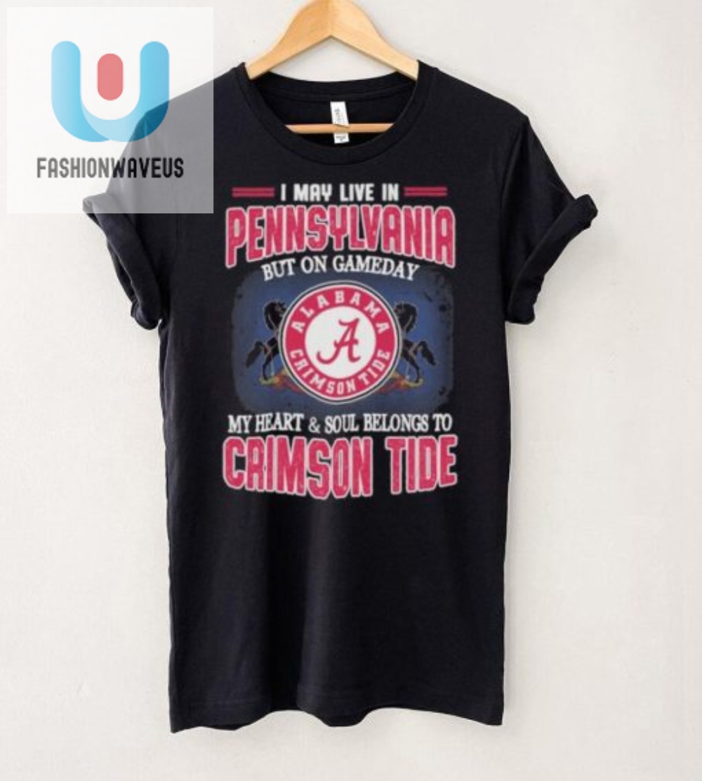 Funny Pa Resident By Day Alabama Crimson Tide Fan By Gameday Tee