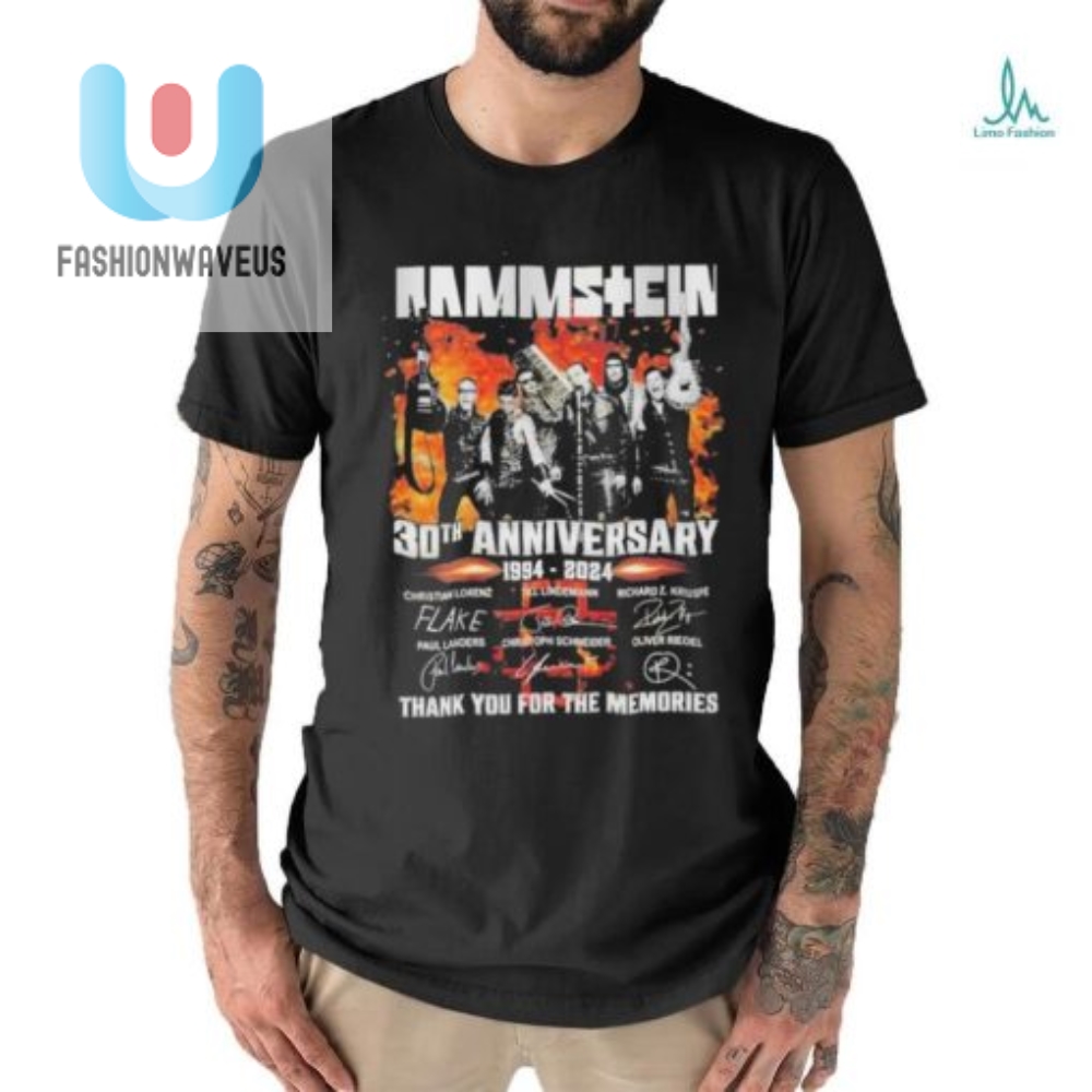 Rock On 30 Years Of Rammstein Memories Unisex Tee