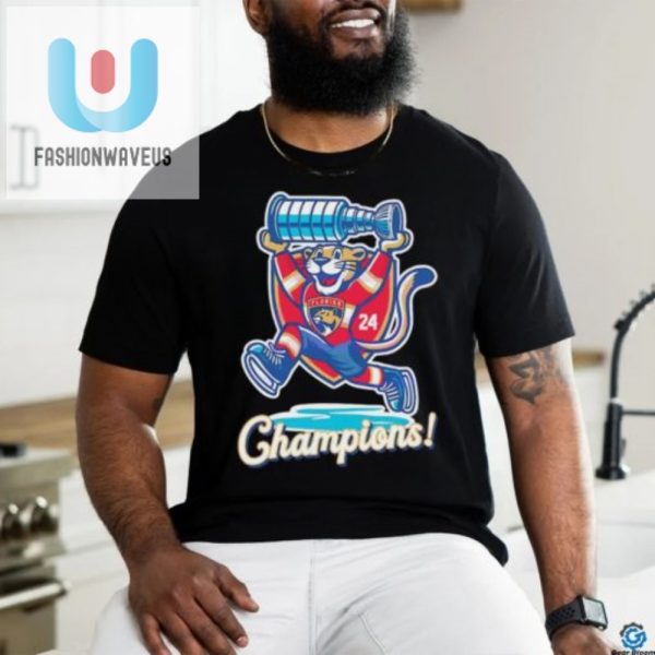 Purrfectly Hilarious Panthers 2024 Champs Shirt fashionwaveus 1