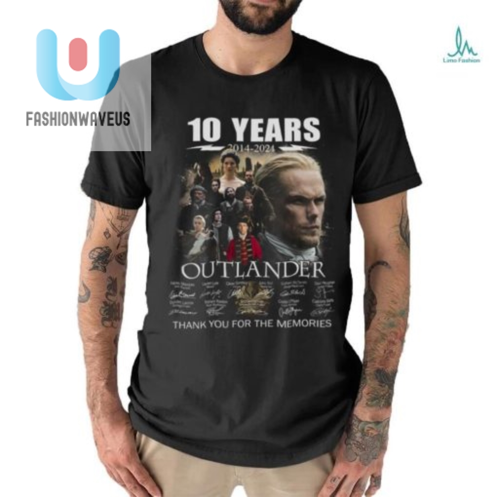 10 Years Of Laughs 20142024 Outlander Funny Tee