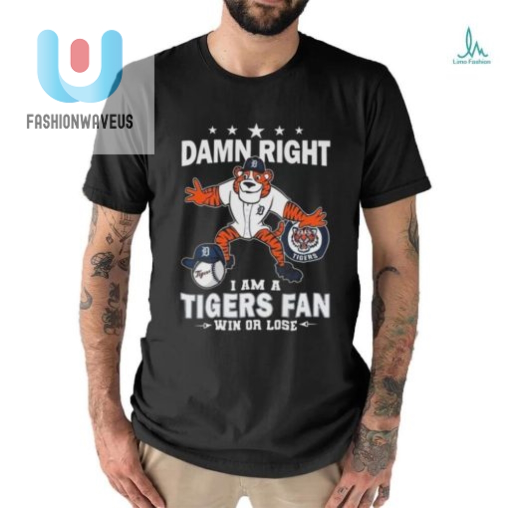 Paws Down Detroit Tigers 2024 Fan Shirt  Win Or Lose Laughs