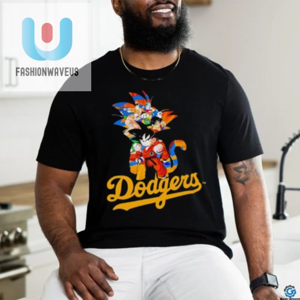 Funny Mlb Dodgers X Dragon Ball Anime Meme Baseball Shirt fashionwaveus 1