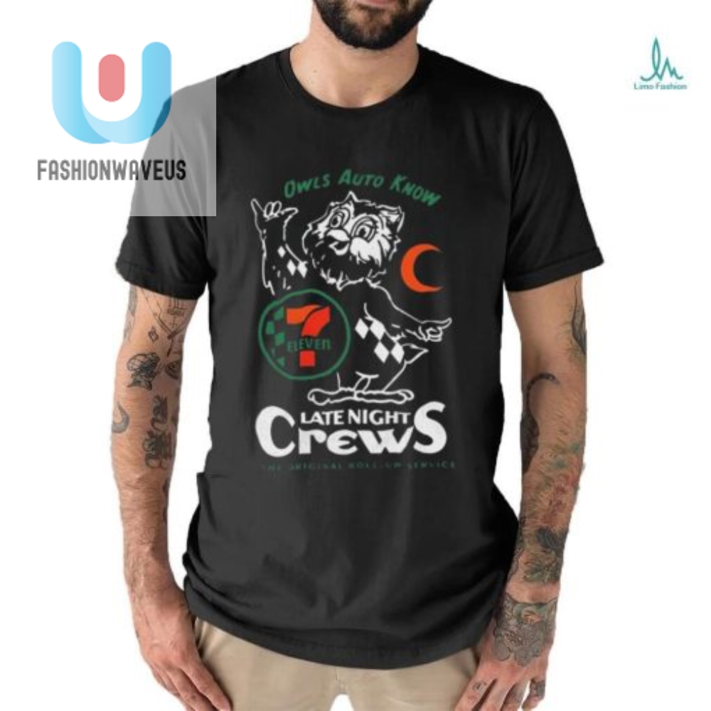 Quirky 7 Eleven Owls Roll Up Shirt  Standout Style