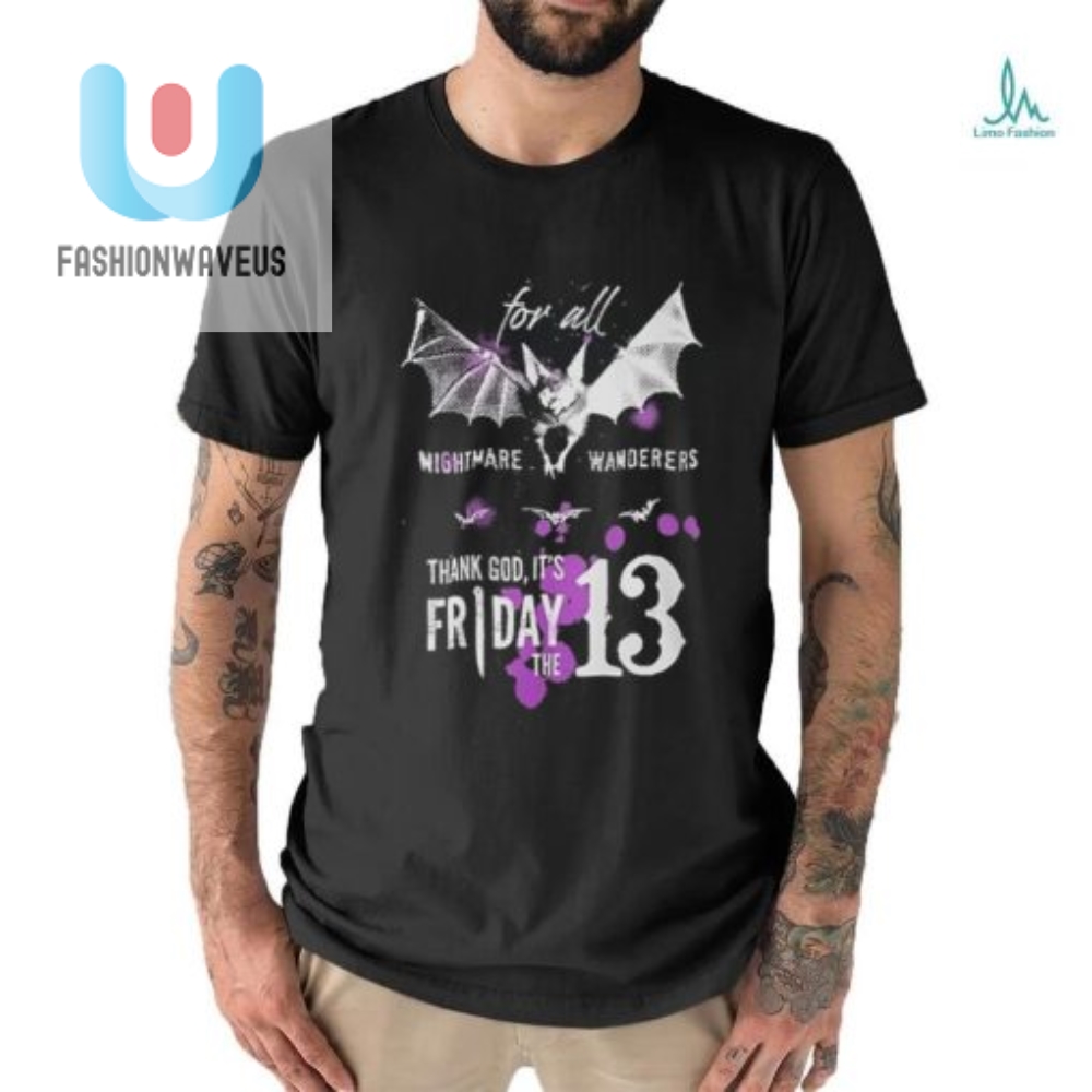 Funny Friday The 13Th Bat Shirt  Nightmare Wanderers Exclusive