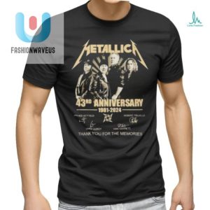 Rock On Hilarious Official Metallica 43 Yr Memory Tee fashionwaveus 1 3