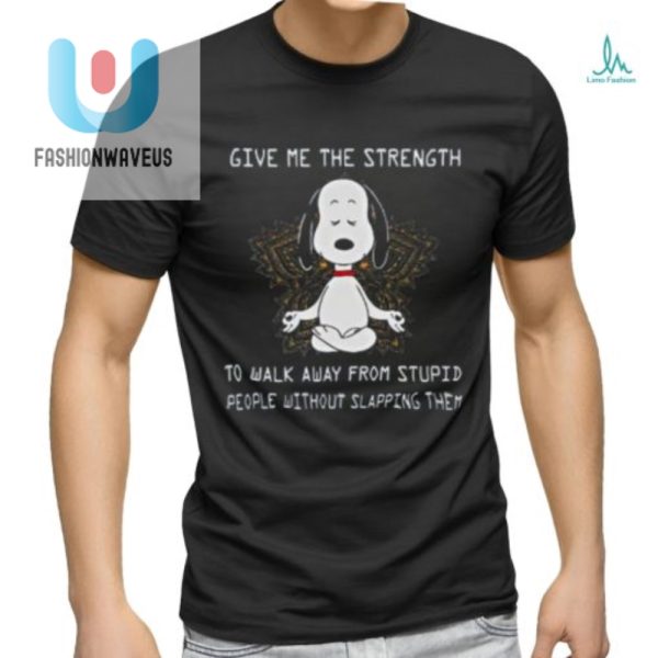 Snoopy Yoga Tshirt Humorously Ward Off Stupid People fashionwaveus 1 3