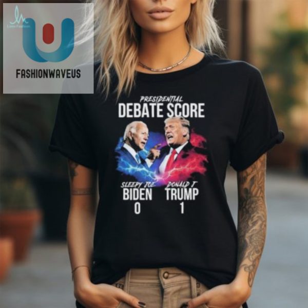 Trump 1 Biden 0 Shirt Hilarious Debate Score Tee fashionwaveus 1 1