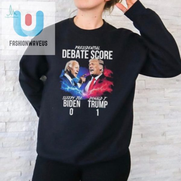 Trump 1 Biden 0 Shirt Hilarious Debate Score Tee fashionwaveus 1 2