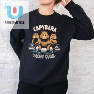 Official Capybara Yacht Club Funny Tshirt Unique Hilarious fashionwaveus 1 2