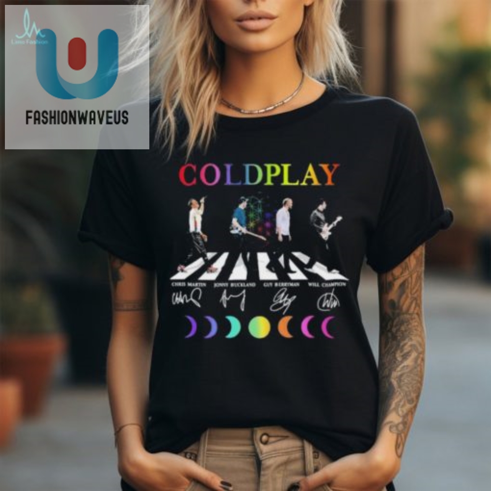 Coldplay Autographs Tee  Rock Your Wardrobe With Laughs