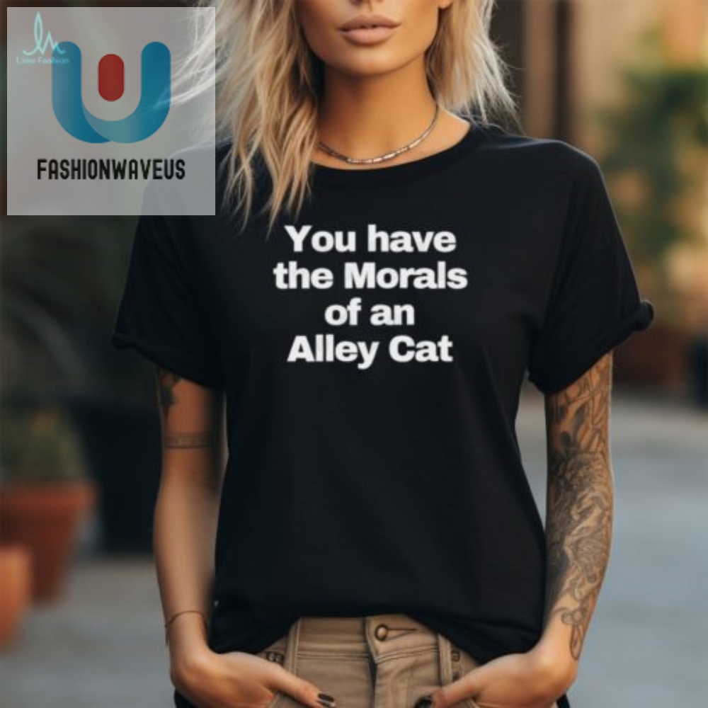 Funny 2024 Election T Shirt  Alley Cat Morals Official Tee