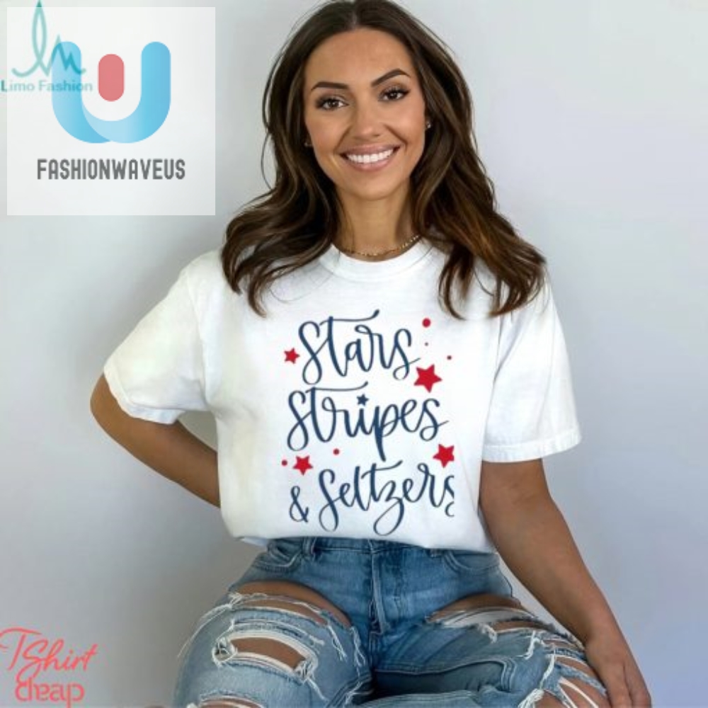 Sip Laugh Celebrate Funny 4Th Of July Seltzer Shirt