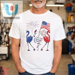 Funny Patriotic Flamingo 4Th Of July Flag Tshirt Unique fashionwaveus 1 3