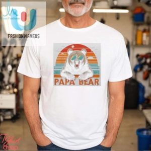 Cool Papa Bear Sunglasses Tshirt Funny Gift For Dad fashionwaveus 1 3