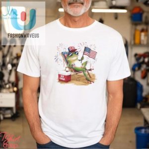Hilarious Frog 4Th Of July Usa Flag Shirt Ribbiting Fun fashionwaveus 1 3