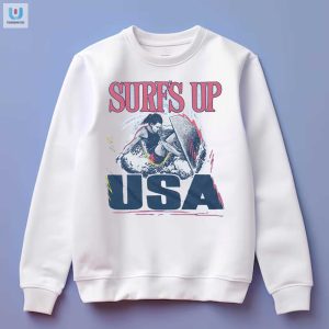Ride The Waves In Style Funny Surfs Up Usa Shirt fashionwaveus 1 3