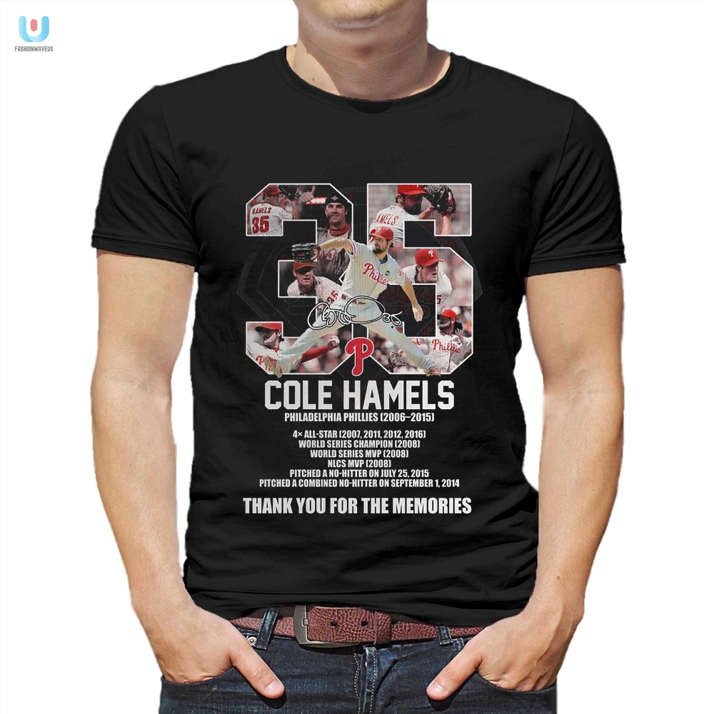 Game Over No Way Relive Hamels Glory With This Tshirt fashionwaveus 1