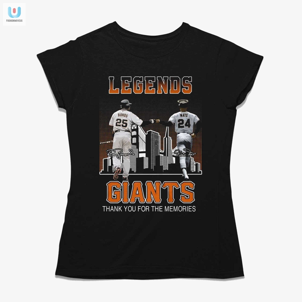 Lol Giants Legends Bonds  Mays Memory Tshirt