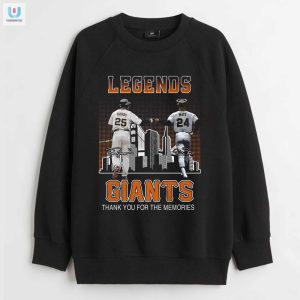 Lol Giants Legends Bonds Mays Memory Tshirt fashionwaveus 1 3