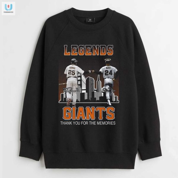 Lol Giants Legends Bonds Mays Memory Tshirt fashionwaveus 1 3