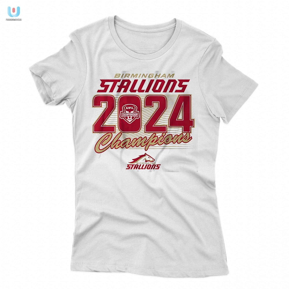 Win Big  Look Sharp 2024 Ufl Champs Shirt  Go Stallions