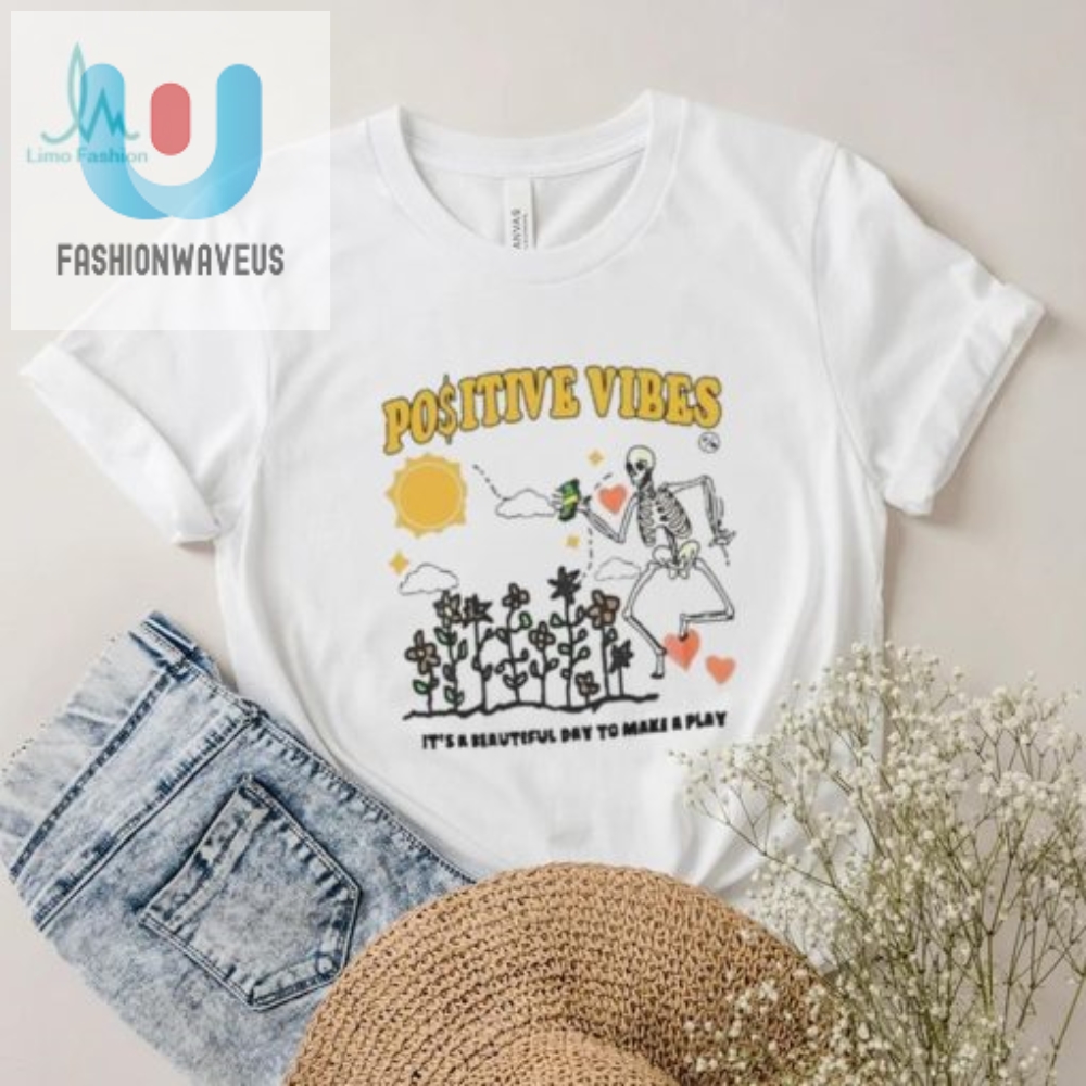 Get Laughs With Channing Crowders Playful Positive Vibes Shirt