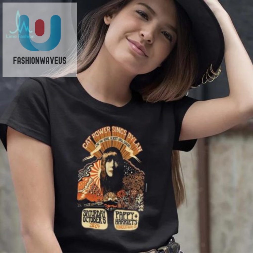 Purrfectly Dylan Cat Power Pioneertown 24 Tee