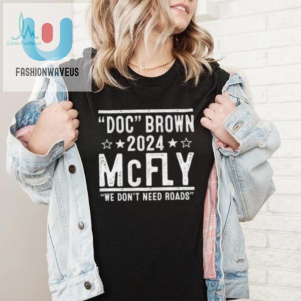 Electrifying Doc Brown Marty Mcfly 2024 Election Shirt fashionwaveus 1