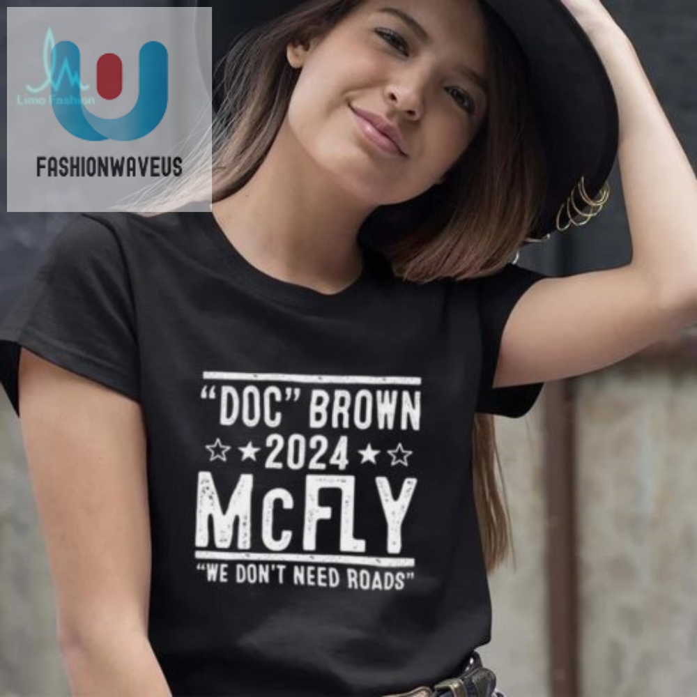 Electrifying Doc Brown Marty Mcfly 2024 Election Shirt
