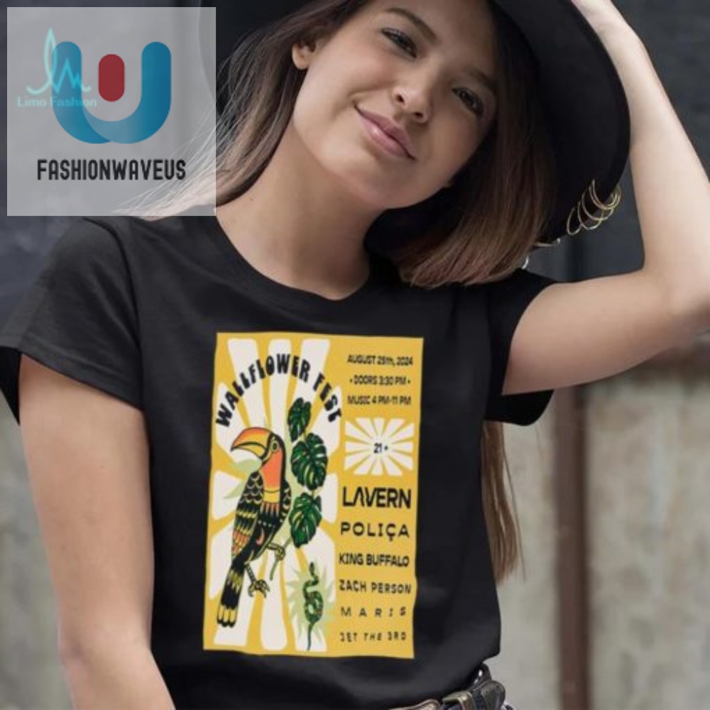 Get Your Wallflower Fest 2024 Poster Tee  Laugh In Style