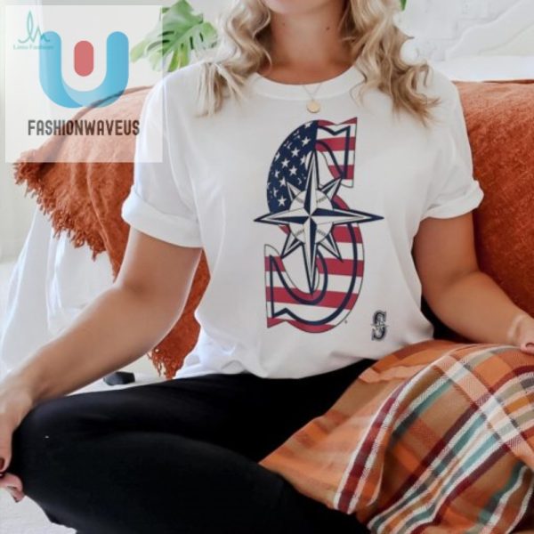 Hit A Home Run In Style Mariners S Usa Flag Shirt fashionwaveus 1