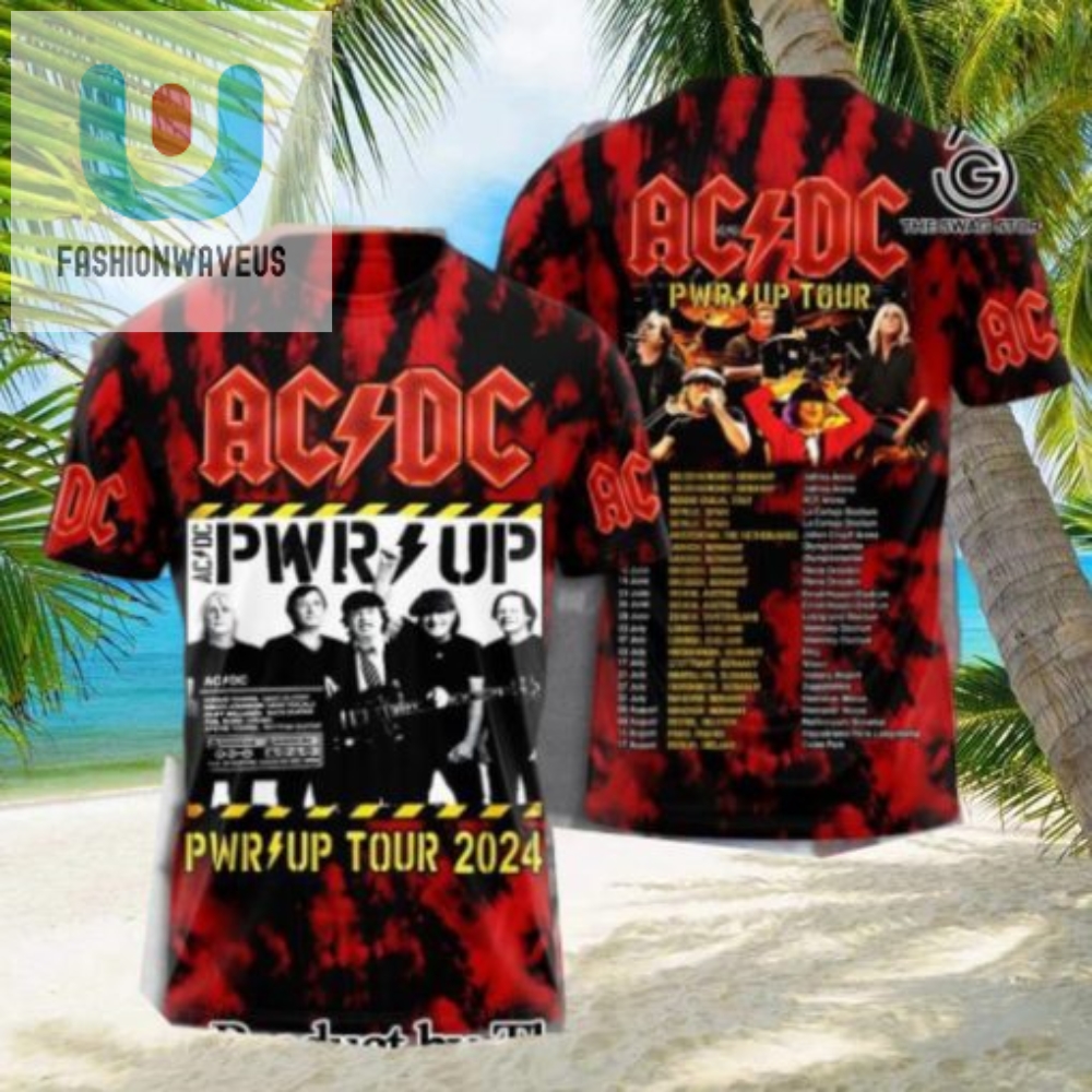 Rock On In Style Hilarious Ac Dc Allover Shirt 3697