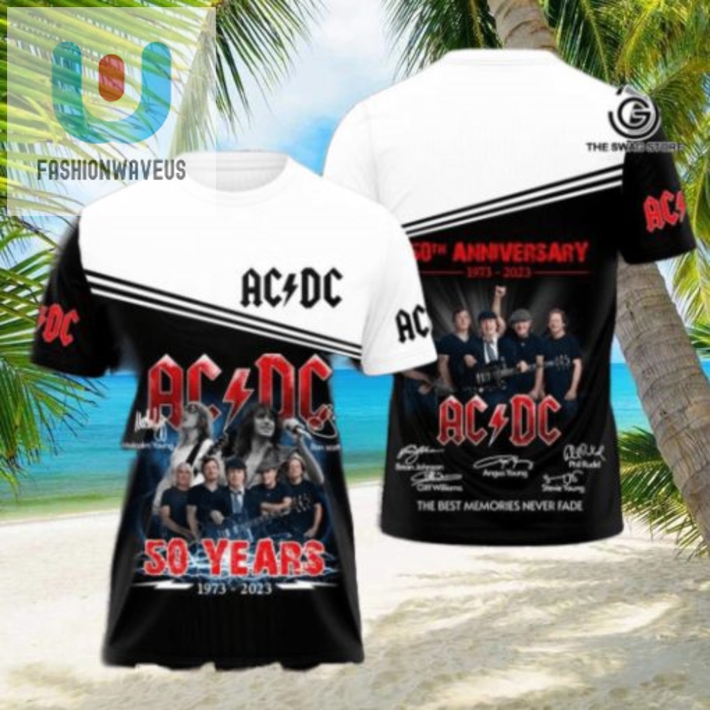 Rock On With Acdc Hilarious Allover Print Shirt 3229