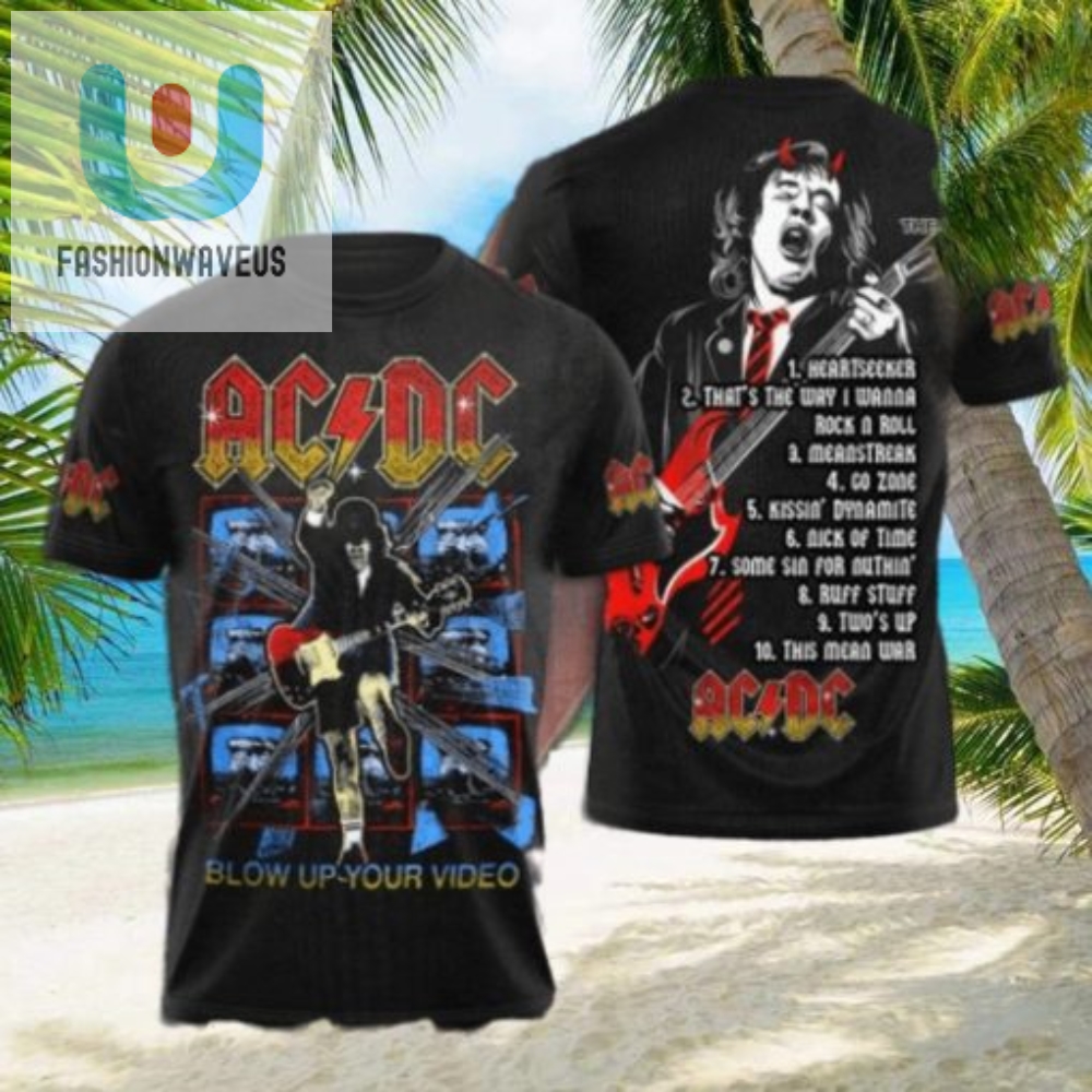 Rock On Hilarious Acdc All Over Print Shirt 5208
