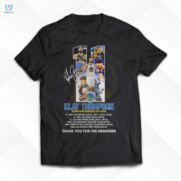 Klay Memories Tee Golden States 11 Thank You Laughs fashionwaveus 1