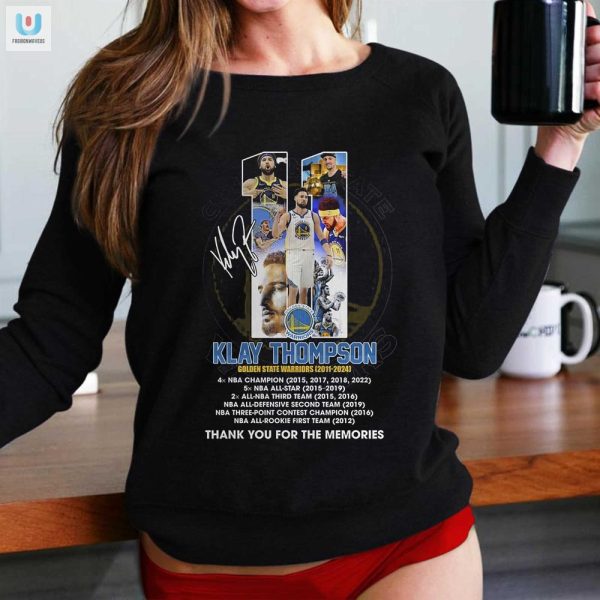 Klay Memories Tee Golden States 11 Thank You Laughs fashionwaveus 1 1