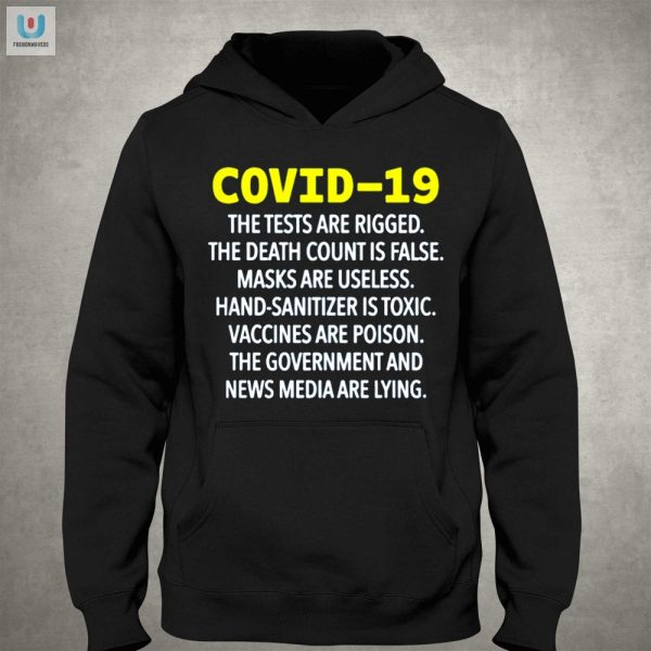 Funny Anticovid Conspiracy Shirt Rigged Tests Fake Deaths fashionwaveus 1 2