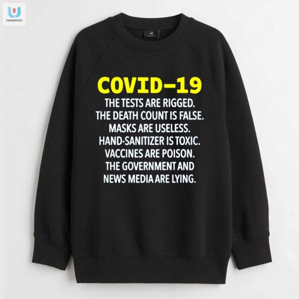 Funny Covid Shirt Fake Tests Death Count Hoax Tee fashionwaveus 1 3