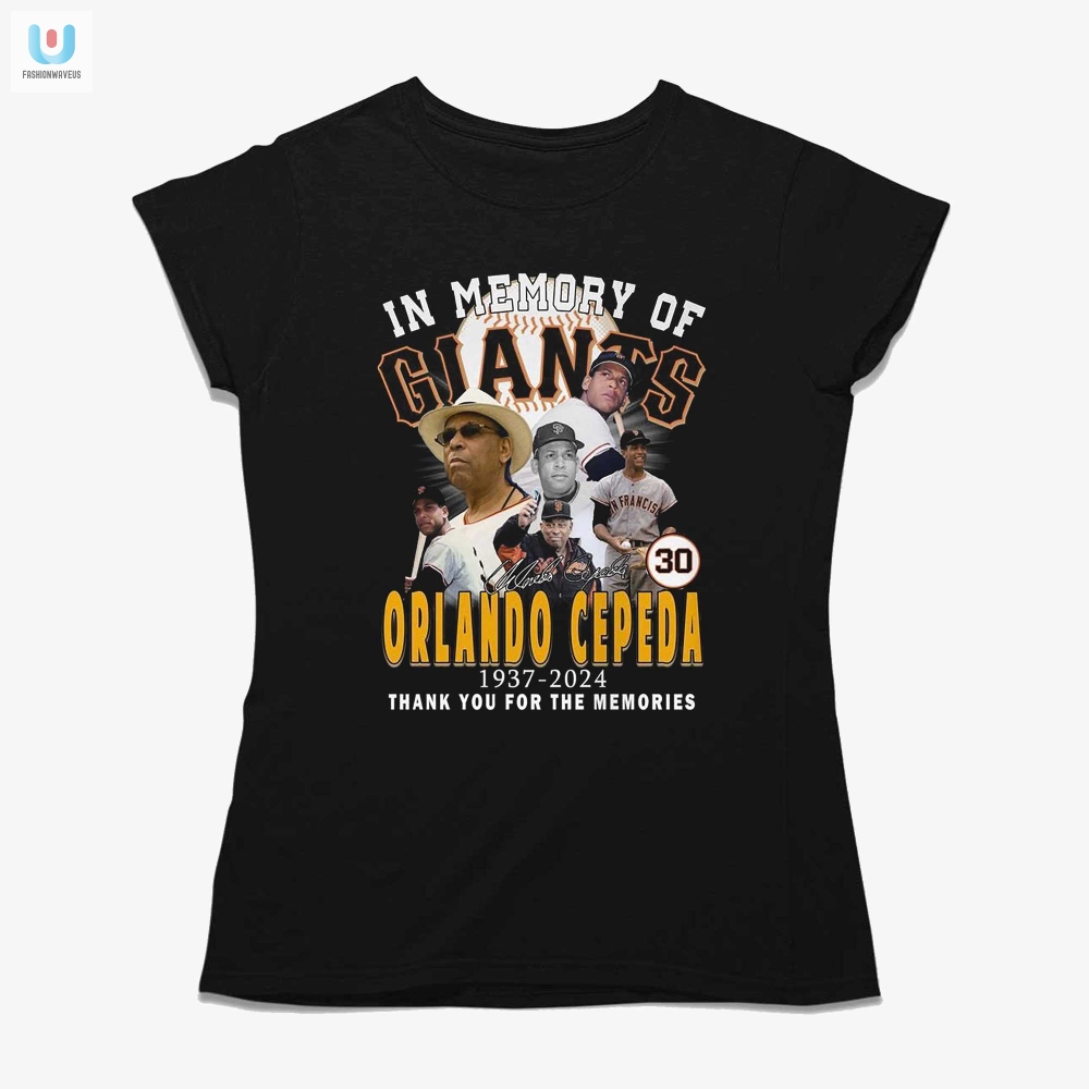 Quirky Tribute Tee  Orlando Cepeda 19372024 Laughs Live On