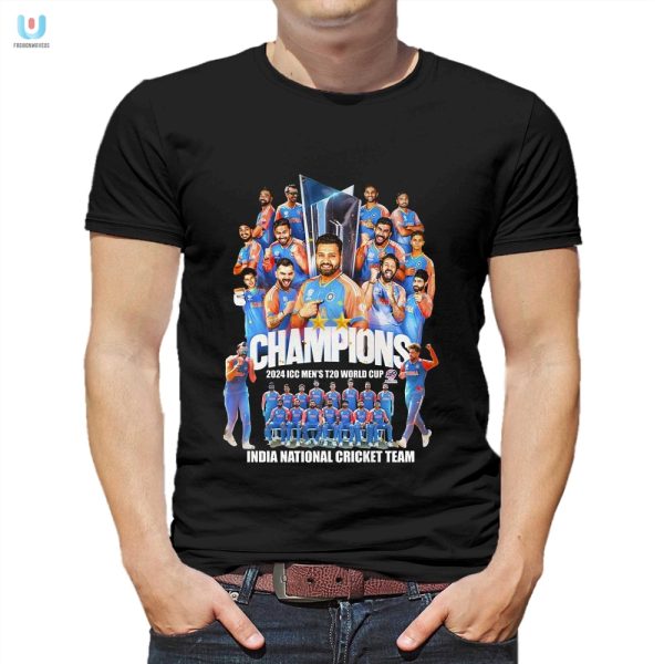 Hit A Six In Style 2024 Icc T20 Champs India Tee fashionwaveus 1