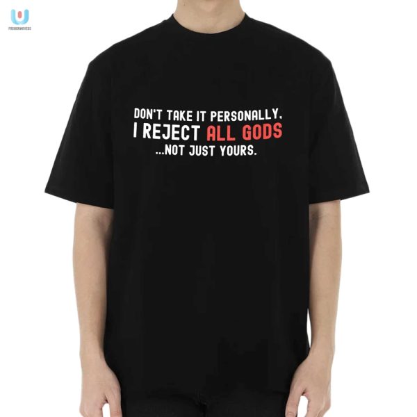 Funny Reject All Gods Shirt Unique Humorous Design fashionwaveus 1