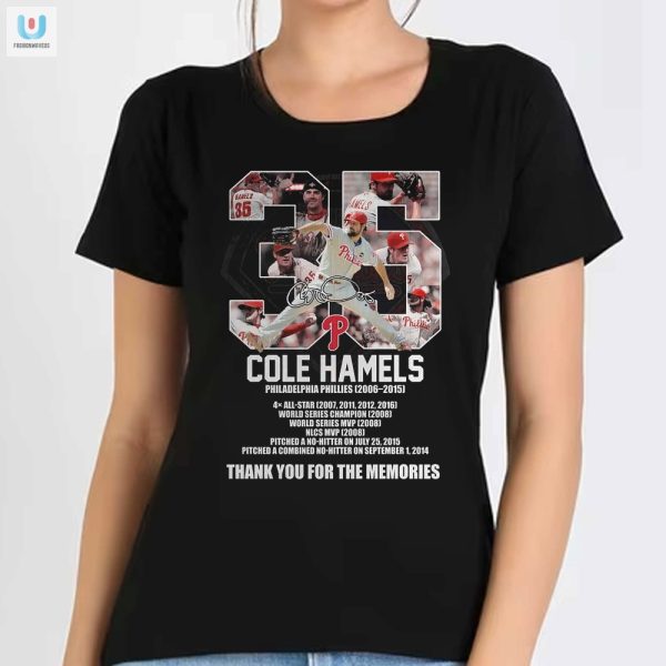 Relive Hamels Glory Comically Iconic Phillies Tee fashionwaveus 1 1