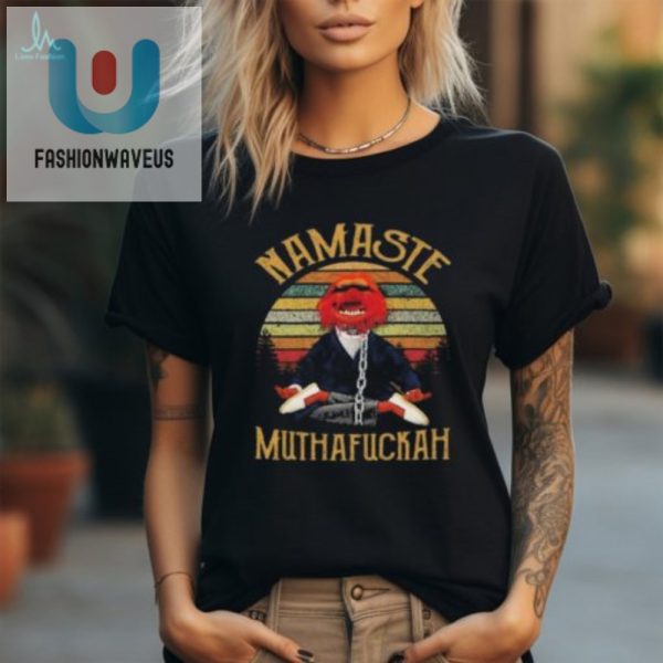 Funny Vintage Muppet Drummer Shirt Namaste Muthafuckah Tee fashionwaveus 1