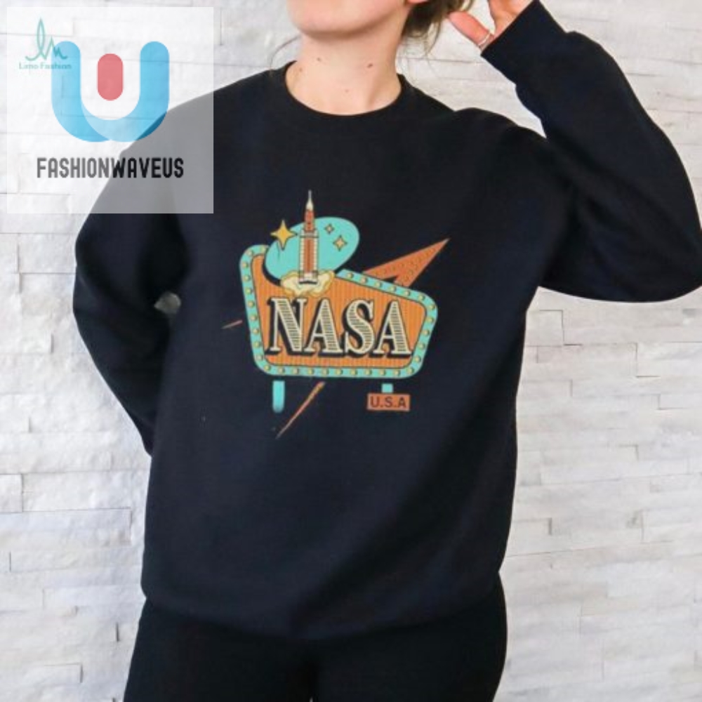 Blast Off In Style Funny Nasa  Usa Sign Tee