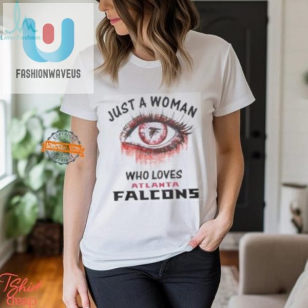 Funny Unique Just Woman Atlanta Falcons Shirt fashionwaveus 1