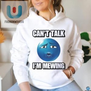 Funny Cant Talk Im Mewing Blue Emoji Shirt Unique Official fashionwaveus 1 1